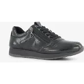 Tamaris lak dames sneakers zwart maat 38