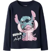 TWO SOON Shirt 'Stitch' navy / turquoise / rosa / poederroze