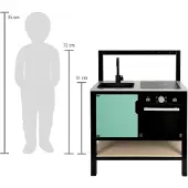 Small Foot - Houten Speelkeuken Industrieel, 6dlg.