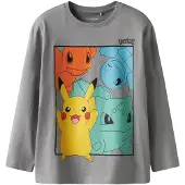 TWO SOON Shirt 'Pokémon' lichtblauw / geel / grijs / jade groen