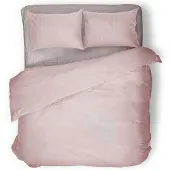 Eleganzzz Dekbedovertrek Hotel Kwaliteit Satijn Streep - blush 240x200/220cm