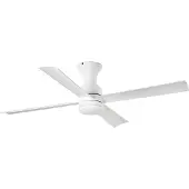 Faro Plafondventilator Fraser M met LED lamp, DC, wit, wit / opaal, Woon-/ Eetkamer, Kunststof, Modern