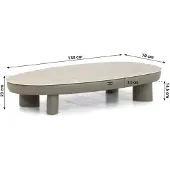Santika Furniture Santika Guss loungetafel organisch