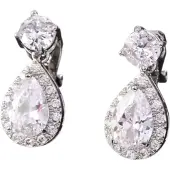 Charme Bijoux Clip oorbellen -Inaya- zilverkleur- geen gaatje-