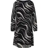 s.Oliver Jurk zwart / offwhite