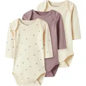 Name it Rompertje/body lichtbeige / lichtlila