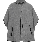 Dreimaster Klassik Cape 'Classic' zwart gemêleerd