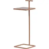 Woood Toste Bijzettafel - Metaal - Oud Roze - 64x22x22