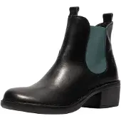 Fly london Chelsea boots petrol / zwart