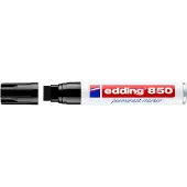 Edding 850 permanent marker - beitelpunt - 5 tot 15 mm - zwart