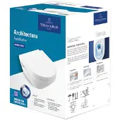 Villeroy & Boch Architectura - Hangend toilet met zitting SoftClosing, TwistFlush, CeramicPlus, alpinewit 5684CLR1