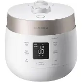 Cuckoo CRP-ST0609F Rijstkoker Wit (mat), Champagne-goud Anti-aanbaklaag, LC-display