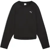 Puma Sportief sweatshirt 'Evostripe' zwart / wit