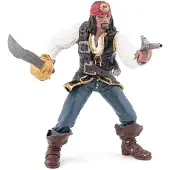 Papo Figurine - - Piraten met pistool - Handgeschilderd - 8.7 x 6.5 x 7 cm - Gemengd