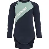 Hummel Body l/ä - HmlSeoul - Navy m. Hellblau - - 74 - Body L/Ä