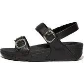FitFlop Lulu Adjustable Leather Back-Strap Sandals Sandalen | Maat 39 Dames Zwart
