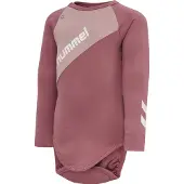 Hummel Romper l/s - hmlSeoul - Deco Rose - - 1 jaar (80) - Rompers Lange Mouw