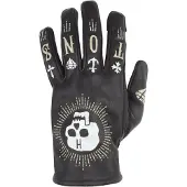 Helstons Grafic Zomer Leren Zwart Skull Handschoenen Maat T8