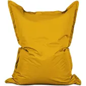 Lumaland - Grote luxe XXL zitzak - 380 liter vulling - 140 x 180 cm - geschikt voor Indoor & Outdoor - verkrijgbaar in verschillende kleuren - Mosterdgeel