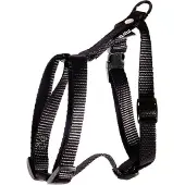 Martin sellier Tuig voor hond nylon uni zwart 16 mmx35-50 cm