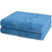 Ross Dames en Heren 2 X douchedoek - Als set Cashmere feeling