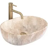 REA Amelia - Opzetwastafel - Beige - 48x34,5x13,6 cm