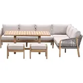 Garden Impressions Alora lounge dining set 5-delig rechts - taupe