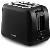 Tefal TT1A18, 2 sleuven, Zwart, Roestvrij staal, Hendel, 800 W