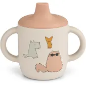 Liewood Neil tuitbeker 15 cl Cats and Dogs-Sandy