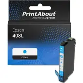 PrintAbout Inktcartridge 408L (C13T09K24010) Cyaan Hoge capaciteit geschikt voor Epson