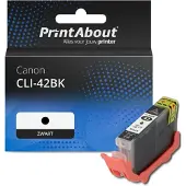 PrintAbout Inktcartridge CLI-42BK Zwart geschikt voor Canon