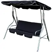 Aktive Garden Swing Seat 180x107x160 Cm Zilver