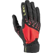 LEKI Handschoen Unisex Ultra Trail Storm Black/Red/Neon Yellow-6