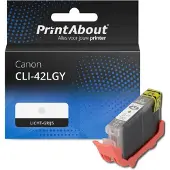 PrintAbout Huismerk Canon CLI-42LGY Inktcartridge Licht-grijs