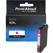PrintAbout Inktcartridge 408L (C13T09K34010) Magenta Hoge capaciteit geschikt voor Epson