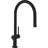 Hansgrohe Talis M54 ééngreeps keukenmengkraan 210 met uittrekbare uitloop, mat zwart