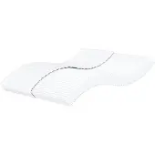 vidaXL Schuimmatras hardheid H2 H3 180x220 cm wit