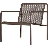 Ferm Living Tuinstoel Dapple Lounge Chair With Arms Dark Chocolate