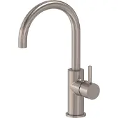 May Stilo Wastafelkraan Draaibare Uitloop - Geborsteld Nickel PVD - Zonder Waste - Messing - Kranen, Wastafelkranen, Opbouw Wastafelkranen