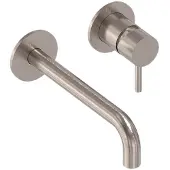 May Stilo Afbouwdeel Inbouw Wastafelmengkraan - Geborsteld Nickel PVD - Messing - Kranen, Wastafelkranen, Inbouw Wastafelkranen - 8718835387068