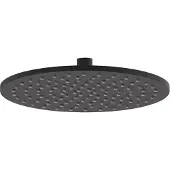 May Hoofddouche Met Antikalk Nozzles 25cm - Mat Zwart PED - Messing - Kranen, Douchekranen, Hoofddouches - 8718835382841 - Kranen, Douchekranen, Hoofddouches