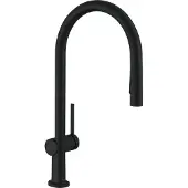 Hansgrohe talis m54 eengreeps keukenmengkraan 210 met uittrekbare vuistdouche, 2 straalsoorten, ecosmart mat zwart