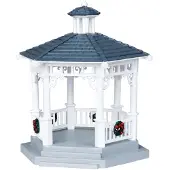 Lemax Plastic Gazebo With Decorations