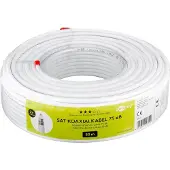 Goobay coaxkabel voor binnen | CCS | 90 dB | CPR | wit | 25 meter