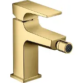 Hansgrohe Metropol ééngreeps bidetmengkraan mer afvoerpluggarnituur, Polished Gold Optic