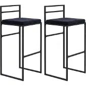 HOMCOM -Barkruk-Staal-42x40x91cm-Zwart