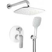 Novaservis Nobless Tina - Inbouw doucheset, chroom/wit SADA38050R,1