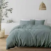 Zydante Dekbedovertrekset Mousseline 100% Katoen - Jade Green - met 1 Kussenslop