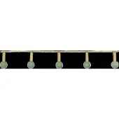 House Doctor Ball Haakrail 35 Cm - Haken en hangers Ijzer Aqua - 900000370