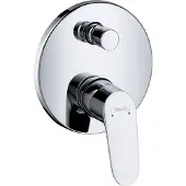 Hansgrohe Focus ééngreeps badmengkraan afbouwdeel met zekerheidscombinatie, chroom